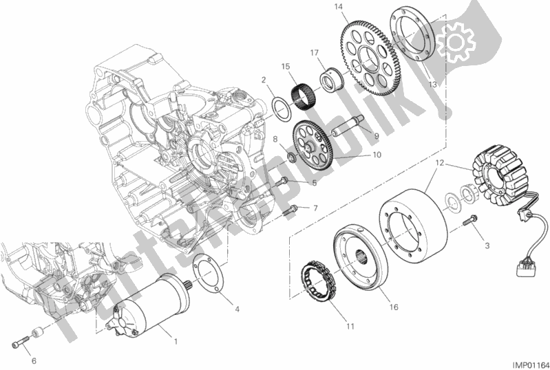 Wszystkie części do Rozruch Elektryczny I Zap? On Ducati Hypermotard 950 SP USA 2020